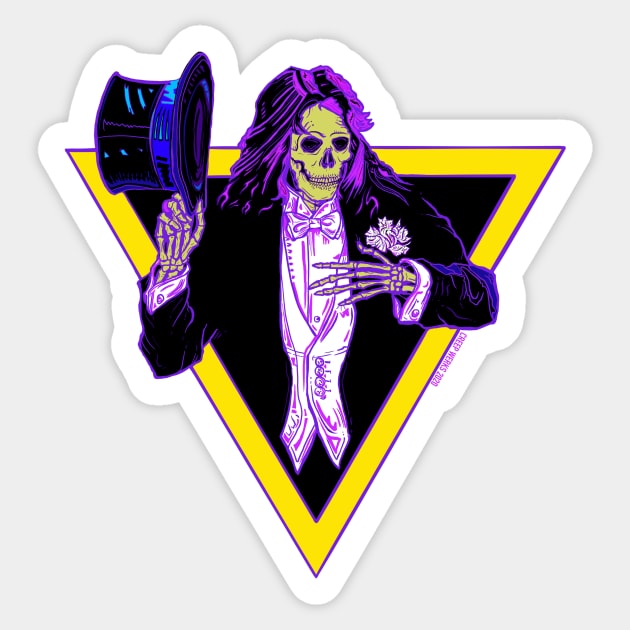 Welcome to my nightmare, Alice Cooper Zombie Sticker by maroonbeard